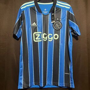 Ajax Amsterdam 2021-22 Away Soccer Jersey Blue